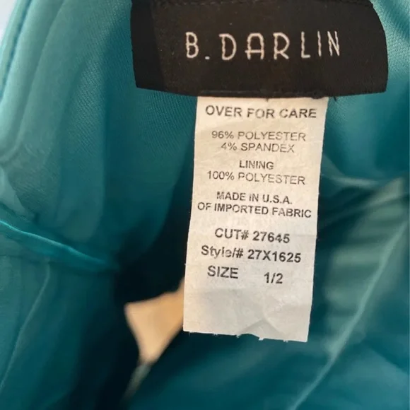 B Darlin Short Dress Formal Bodycon Size XS Blue - Picture 7 of 12